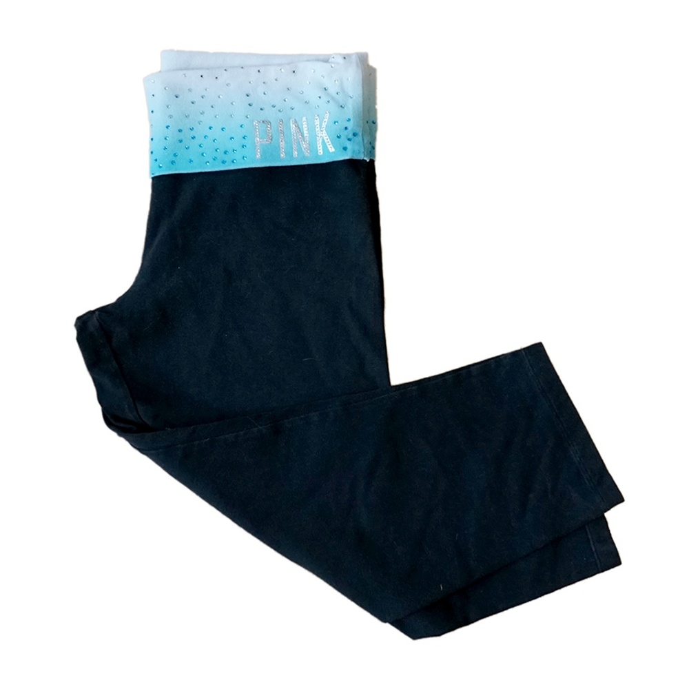 Victoria Secret Pink Leggings Crop Fold Over Small